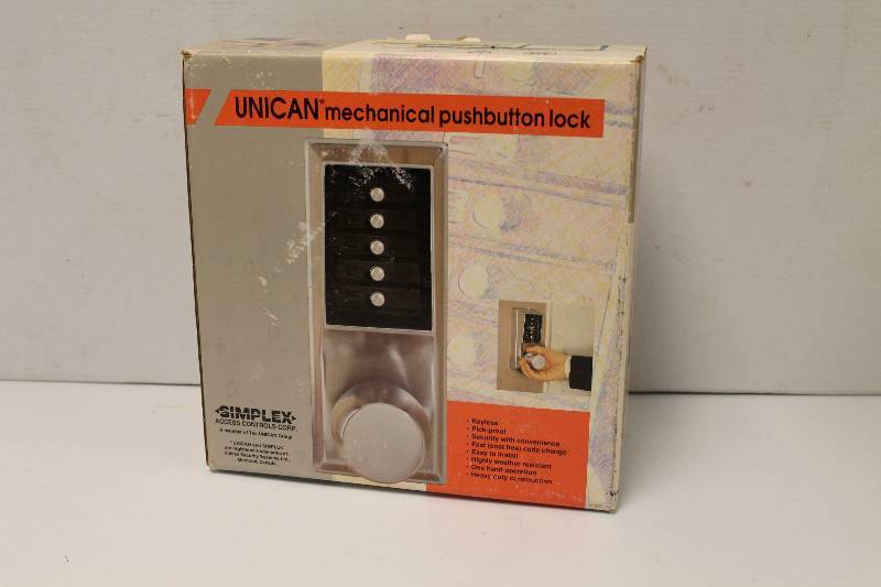 lot 18 image: Key Less Mechanical Pushbutton Lock