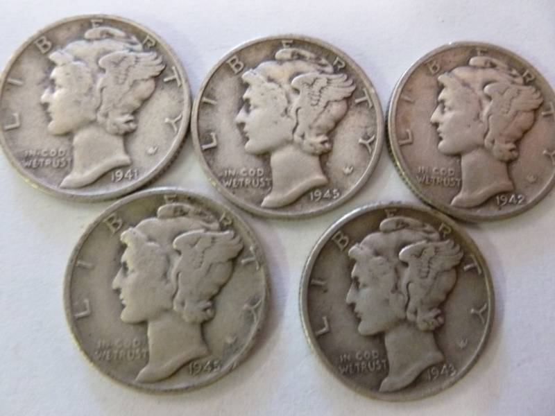 Mercury Silver Dimes