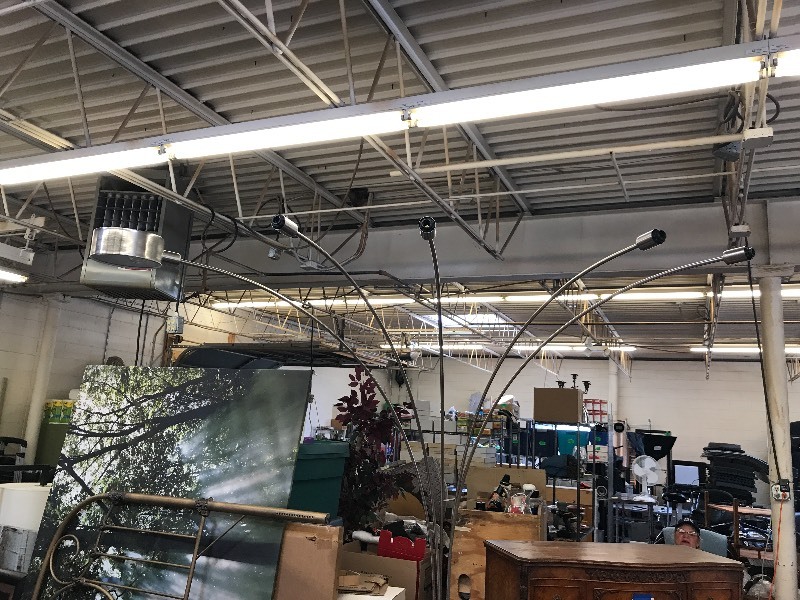 lot 604 image: SPIDER FLOOR LAMP