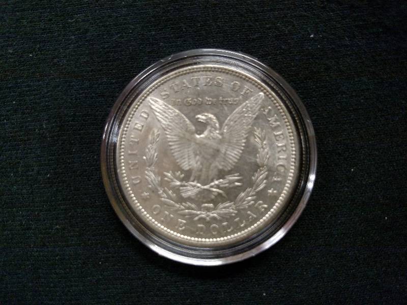lot 20 image: 1890 S Morgan Silver Dollar...