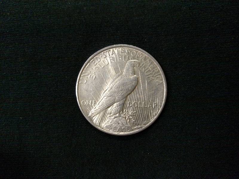 lot 50 image: 1922 D Peace Silver Dollar...