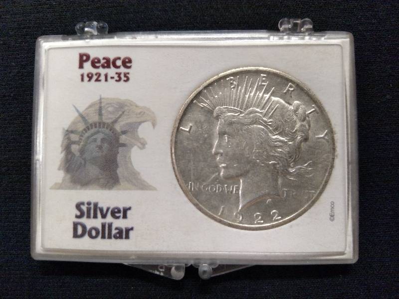 lot 51 image: 1922 S Peace Silver Dollar...