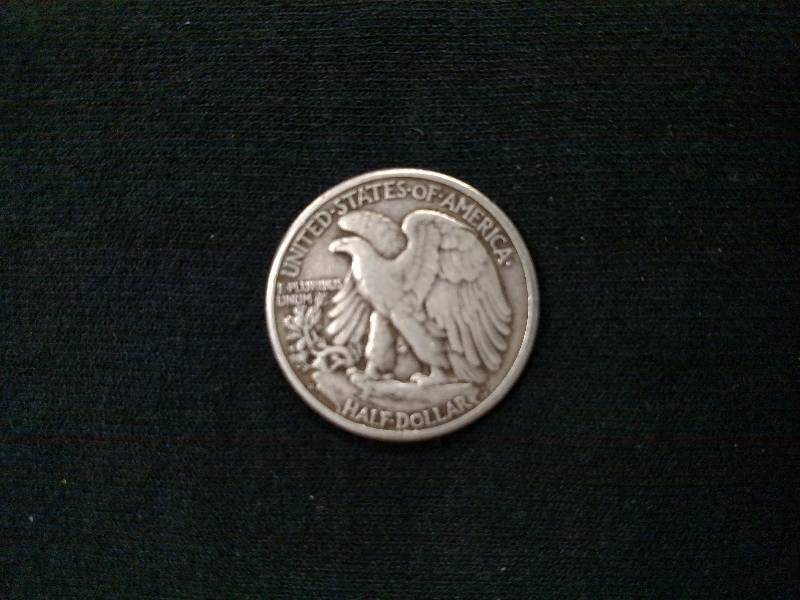 lot 119 image: 1945 D Walking Liberty Silver Half ...