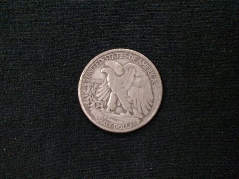 lot 124 image: 1947 D Walking Liberty Silver Half ...