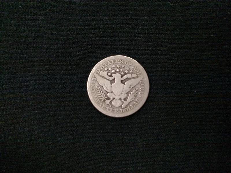 lot 134 image: 1901 Barber Silver Quarter...