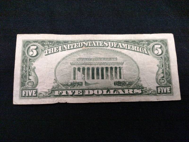 lot 163 image: 1934 D Five Dollar Silver Certifica...