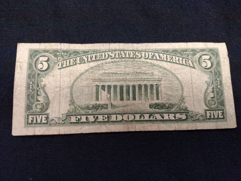 lot 164 image: 1953 A Five Dollar Silver Certifica...