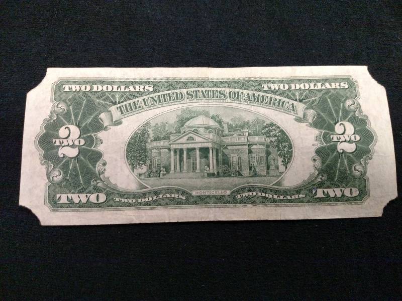lot 168 image: 1953 B Two Dollar Red Seal Note...