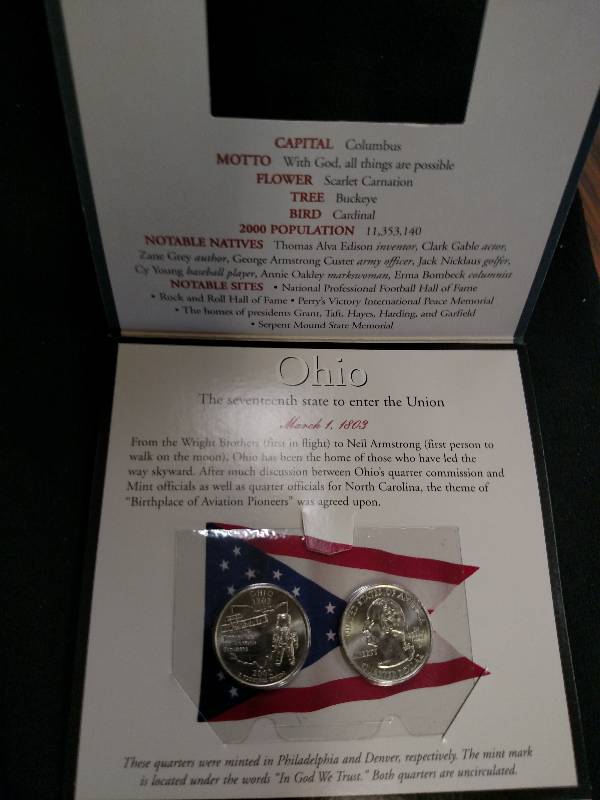lot 202 image: 2002 Ohio Quarter Set...