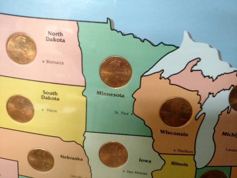 lot 203 image: Statehood Lincoln Penny Collection