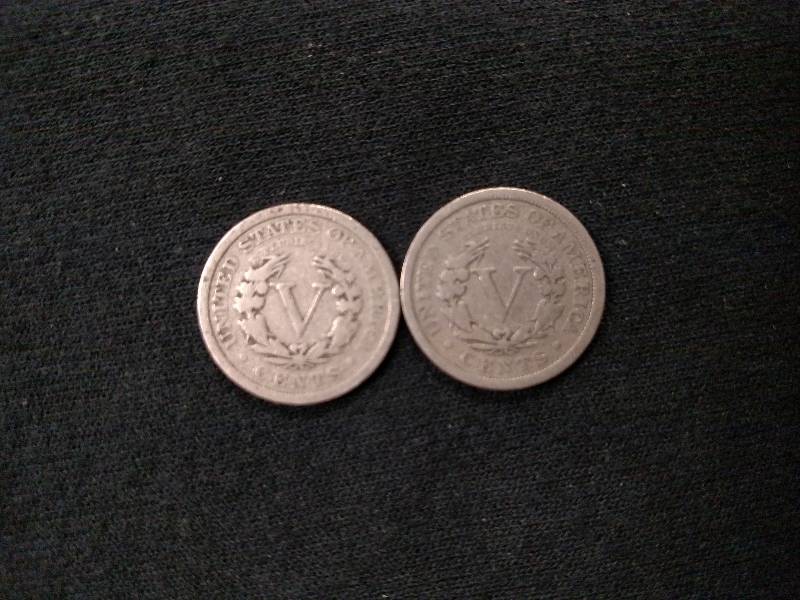 lot 142 image: 1903 & 1904 V Nickels...