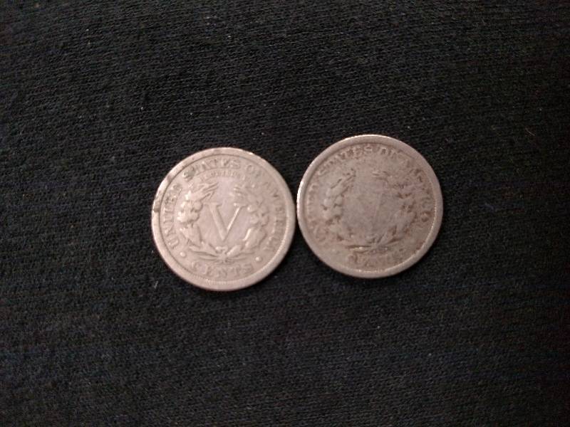 lot 144 image: 1907 & 1908 V Nickels...