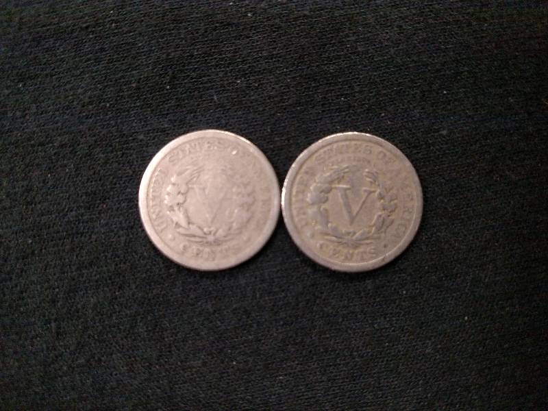 lot 145 image: 1910 & 1911 V Nickels...