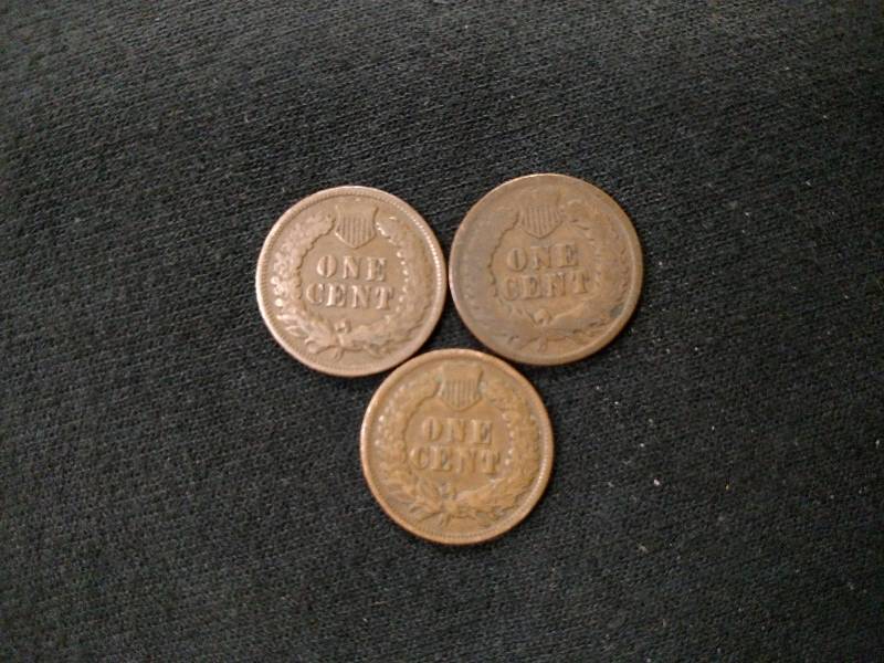 lot 155 image: 1903, 1904, & 1905 Indian Head Penn...