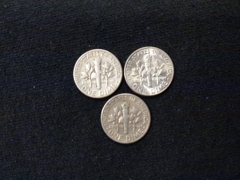 lot 160 image: 1946, 1947 D, & 1948 D Roosevelt Si...