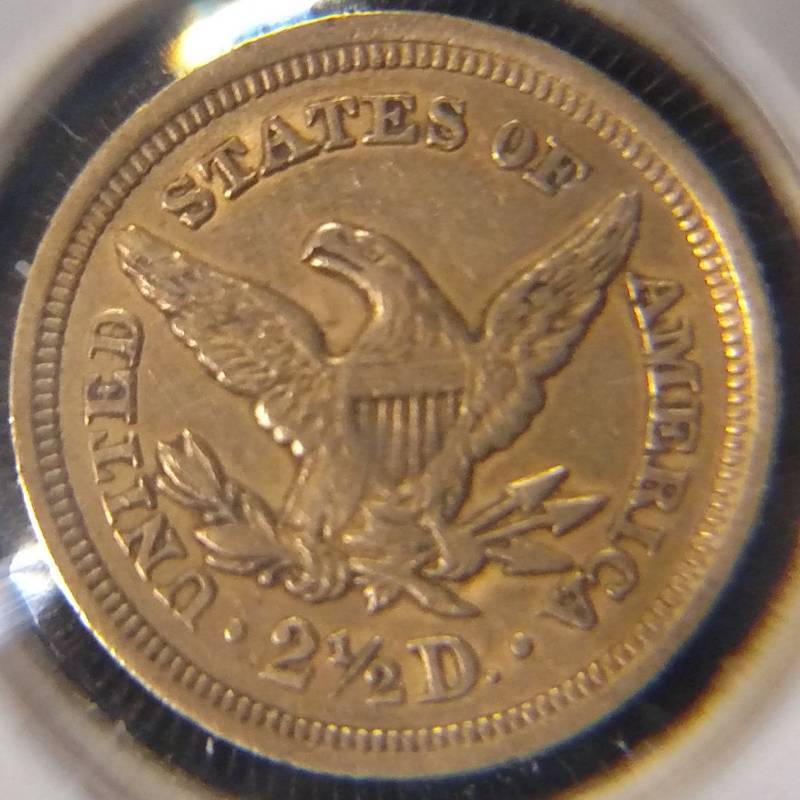 lot 1 image: 1852 2 12 Dollar Liberty Head Gold...