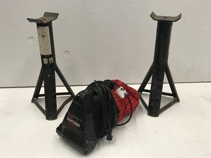 lot 33 image: Lot Of (2) Camper Stands & (1) Cra...