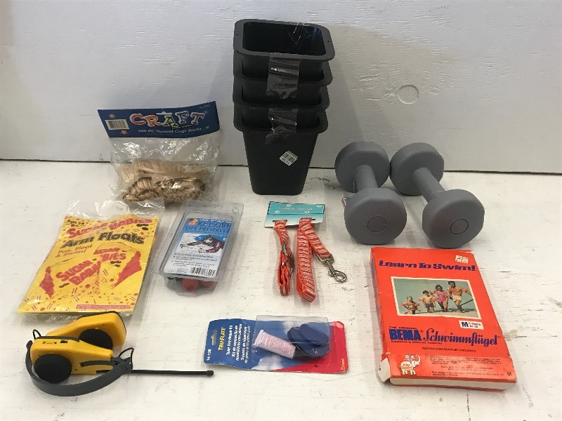 lot 43 image: Box Of Assorted Lifting Weights, C...
