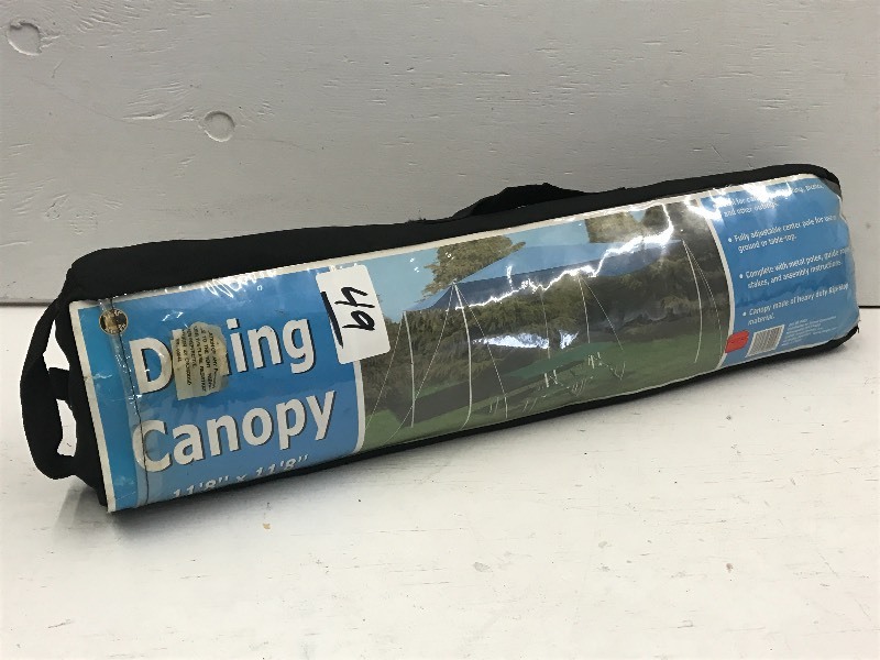 lot 49 image: Unused 118 x 118 Dining Canopy ...