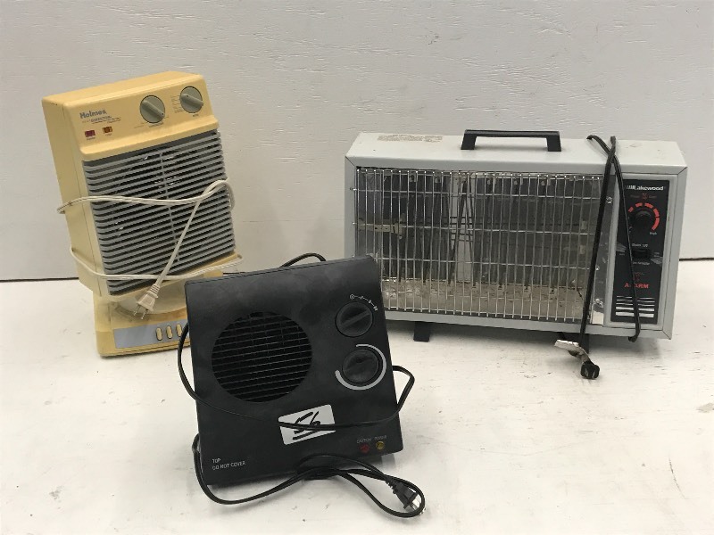 lot 56 image: Lot Of (3) 115Volt Space Heaters ...