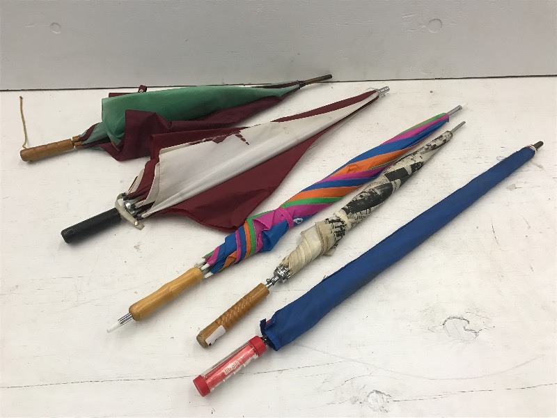lot 63 image: Lot Of (5) Assorted Umbrellas...