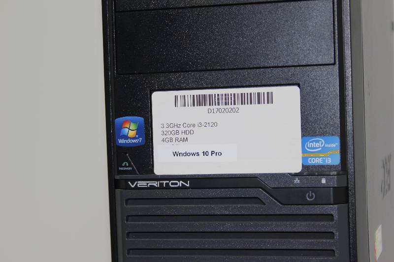lot 32 image: Acer Veriton Desktop computer with an i3 Processor
