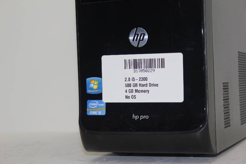 lot 35 image: HP Pro desktop computer with an i5 processor