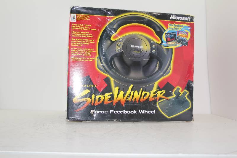 lot 36 image: Microsoft SideWinder Force Feedback Wheel