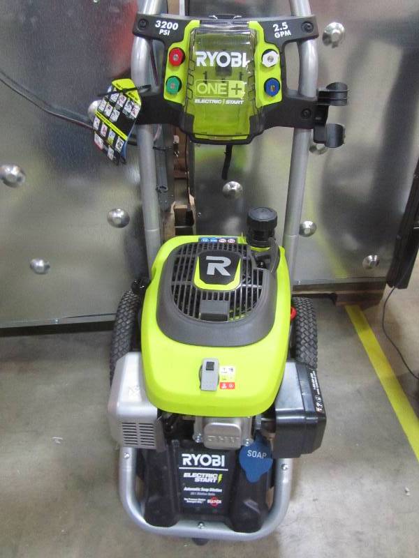 lot 15 image: Ryobi 3,200-PSI 2.5-GPM ONE Electric Start Gas Pressure Washer