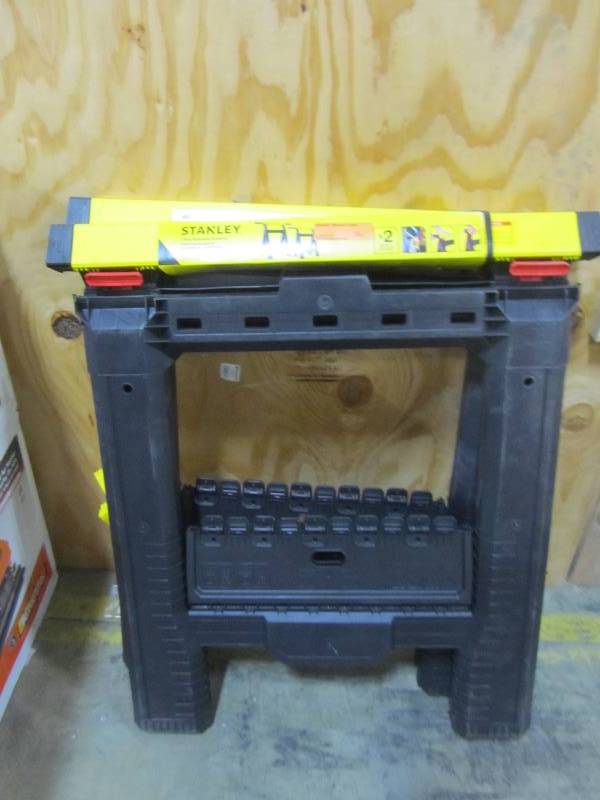 lot 37 image: Stanley Adjustable Sawhorse (2 pack)