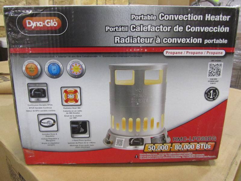 lot 57 image: Dyna-Glo 50K - 80K BTU LP Convection Heater