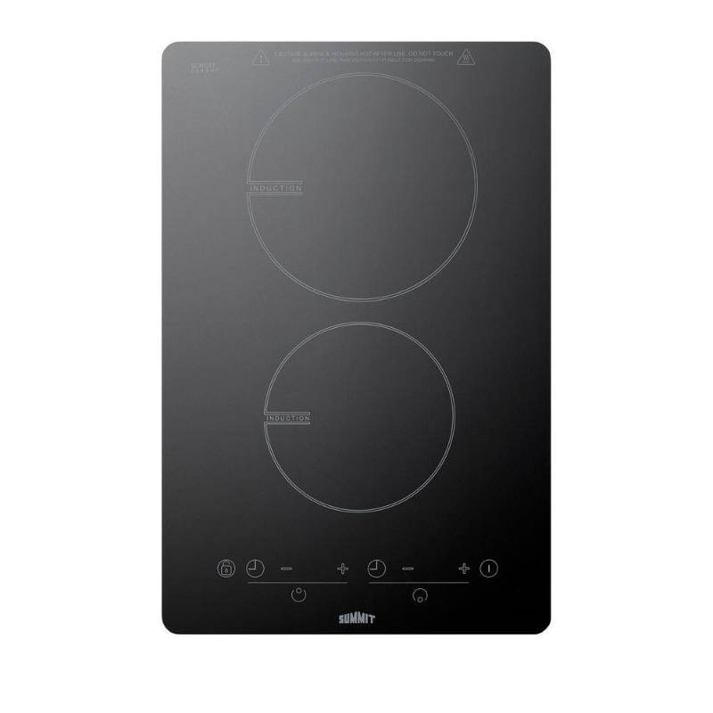 Summit Appliance 13 In W Induction Cooktop In Black With 2