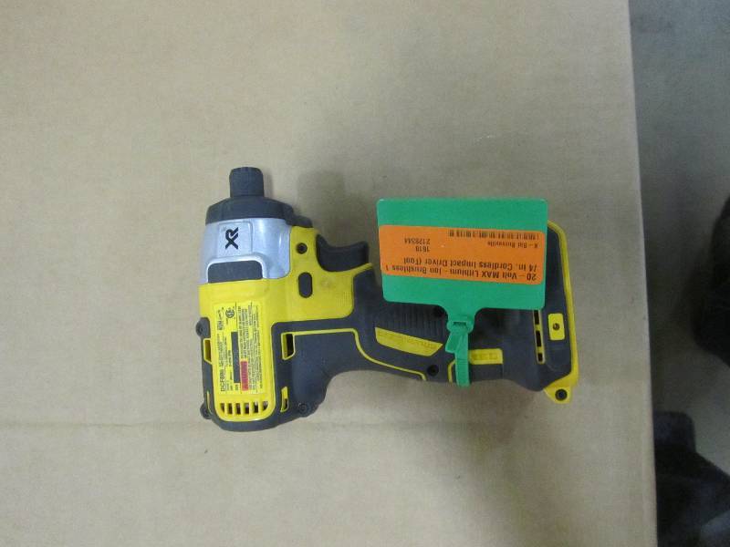 lot 63 image: DEWALT 20-Volt MAX Lithium-Ion Brushless 14 in. Cordless Impact Driver (Tool-Only)