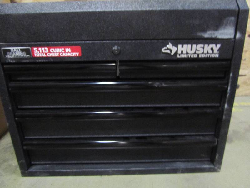 lot 66 image: Husky 26 in. 5-Drawer Tool Chest, Textured Black