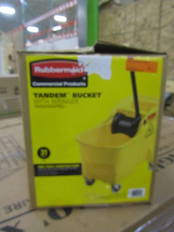 lot 70 image: Rubbermaid Commercial Products 31 qt. Tandem Mop Bucket