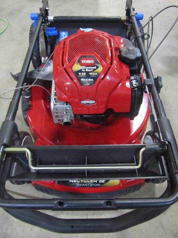 lot 80 image: Toro 22 in. Recycler SmartStow Personal Pace Variable Speed High-Wheel Drive Walk Behind Gas Mower