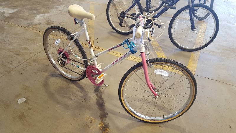 lot 416 image: Aspen Cruiser 10-speed All-Terrain Bike with WhitePink 18.5in. Frame, 22.5in. Wheel
