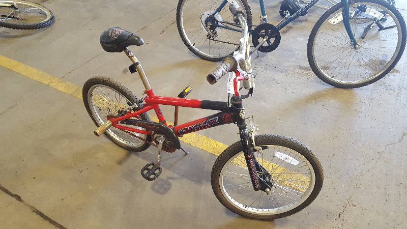 red and black mongoose bike