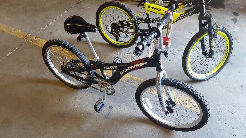lot 429 image: Schwinn Falcon   Bike with BlackSilverRed 9in. Frame, 16in. Wheel