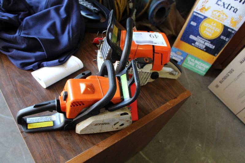 lot 49 image: Stihl O44 Chain Saw, Stihl MS 180C Chain Saw
