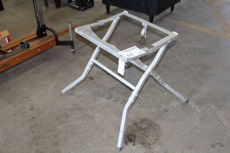 lot 67 image: Metal Folding Work Table Stand