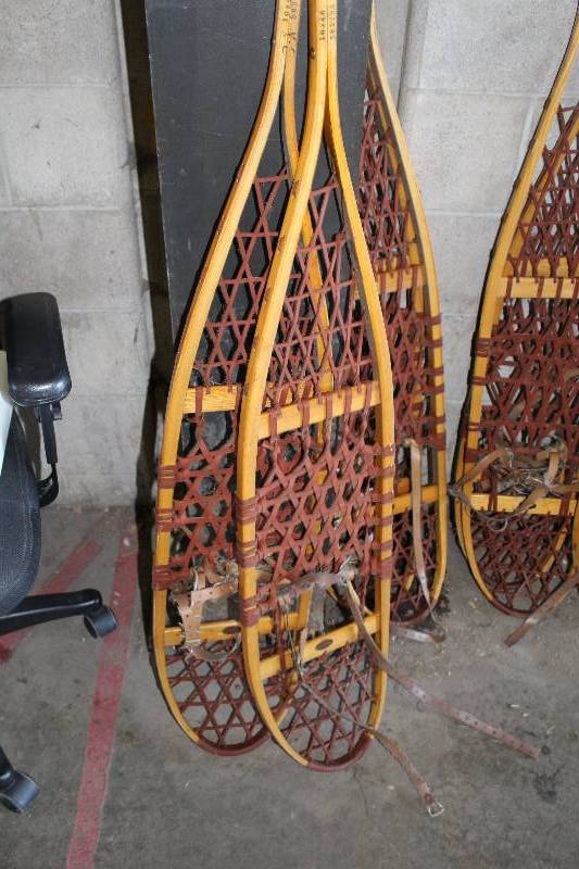 lot 68 image: SnoCraft Wood Snow Shoes