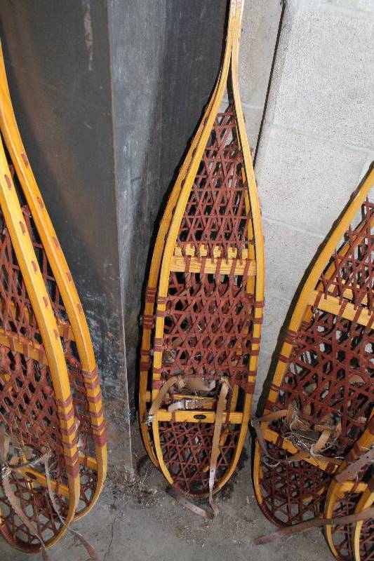 lot 69 image: SnoCraft Wood Snow Shoes