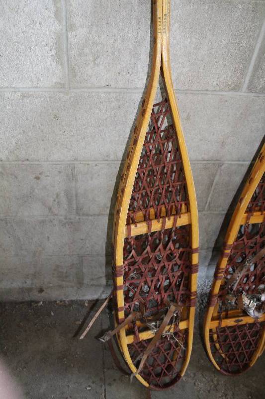 lot 73 image: SnoCraft Wood Snow Shoes