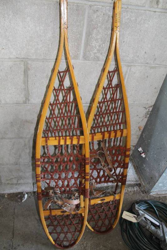lot 74 image: SnoCraft Wood Snow Shoes