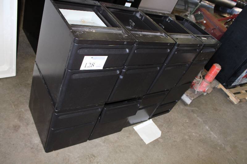 lot 128 image: Lot of (8) Personal Storage Cabinets