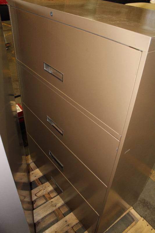 lot 133 image: 3-Door Metal Storage Cabinet