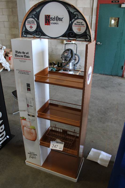 lot 247 image: Ketel One Vodka 4-Tier Display Case