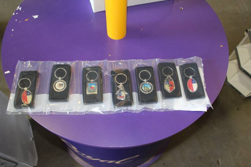 lot 257 image: Lot of (7) Chilean Key Rings