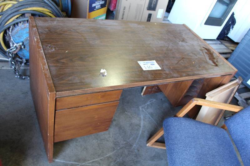 lot 146 image: Wood Office Desk